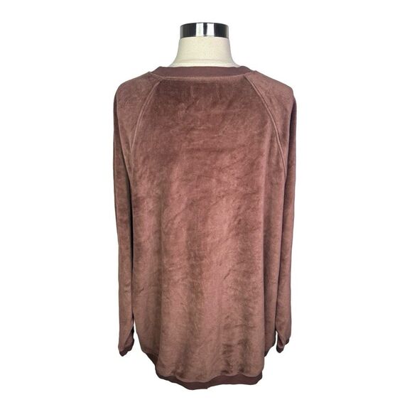 aerie Real Obsessed Oversized Velour Sweatshirt - Size Medium - Relic - Picture 4 of 5